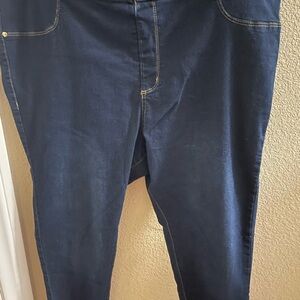 Just Be Women's Dark Blue Relaxed Jeans 2X